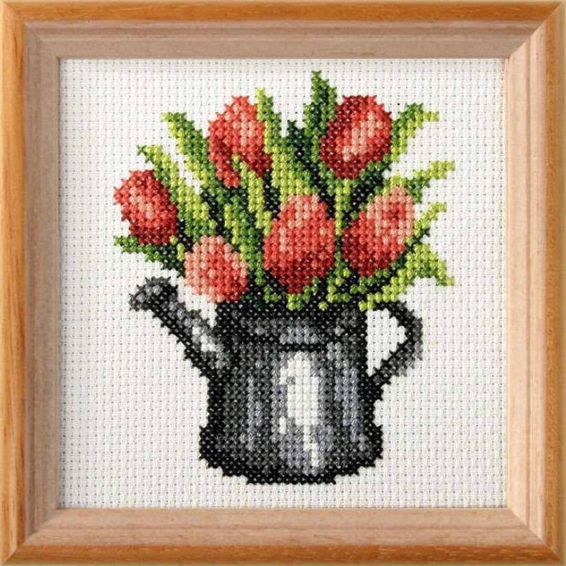 Orchidea Stamped Cross stitch kit Tulips 7592 Image