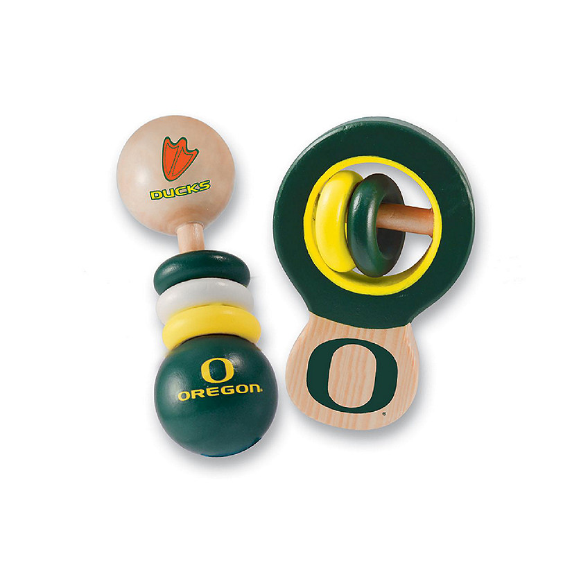 Oregon Ducks - Baby Rattles 2-Pack Image