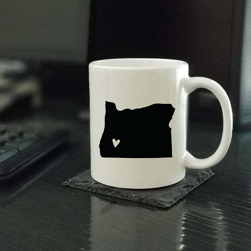 Oregon State Heart Ceramic Mug Image