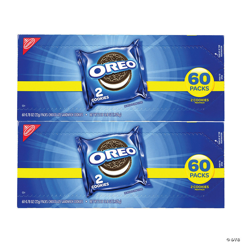OREO Chocolate Sandwich Cookies, 2 Pack, 120 Count Image