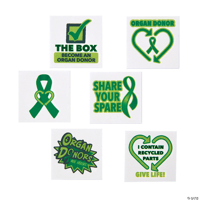 Organ Donor Awareness Tattoos - Discontinued