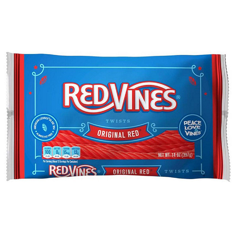 Original Red Vines Twist 6063666 14 oz Original Red Licorice, Pack of 12 Image