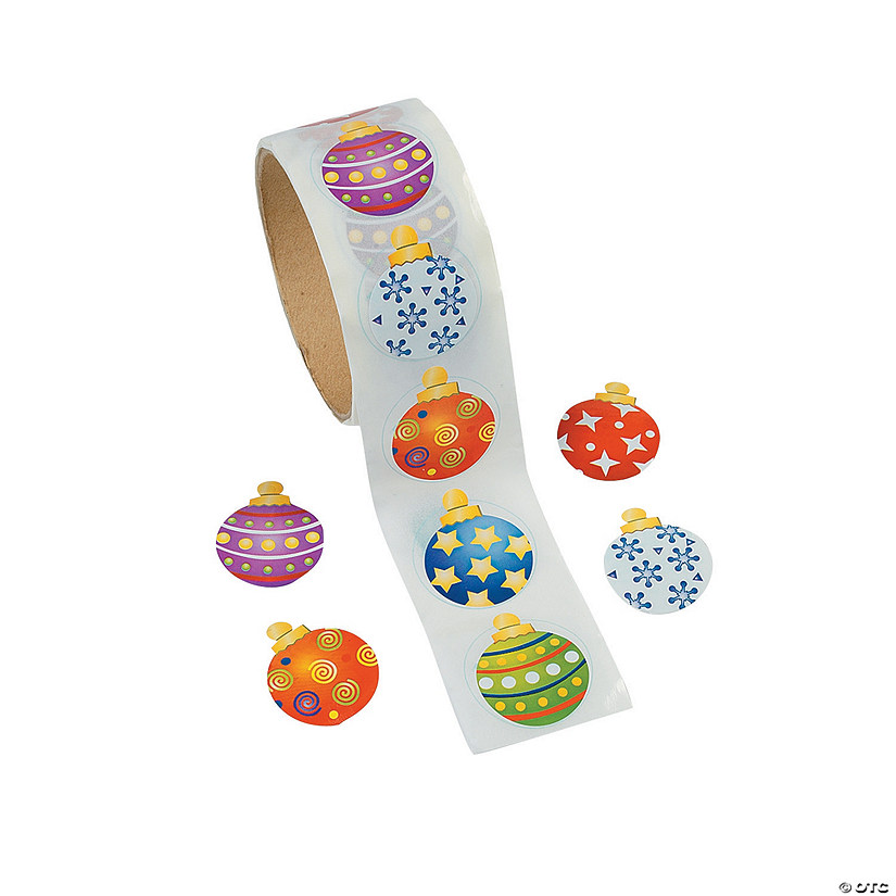 Ornament Sticker Roll - 100 Pc. Image