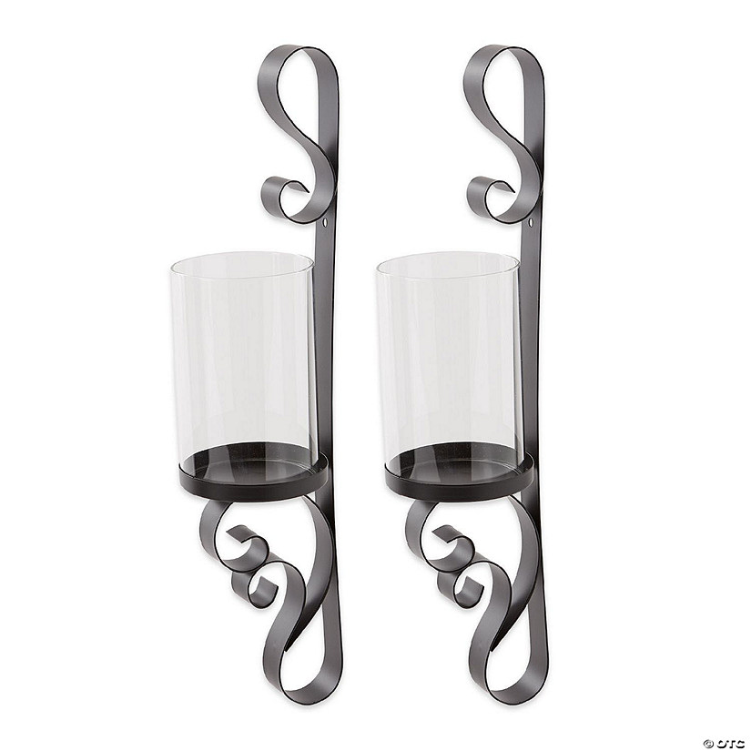 Ornate Candle Wall Sconce (Set Of 2) 17.5&#8221; Tall Image