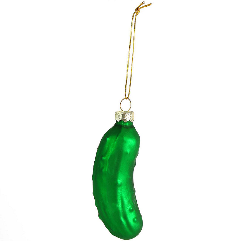 Ornativity Christmas Pickle Tree Ornaments 1.5in x 1.5in x 4in - Pack of 4 Image