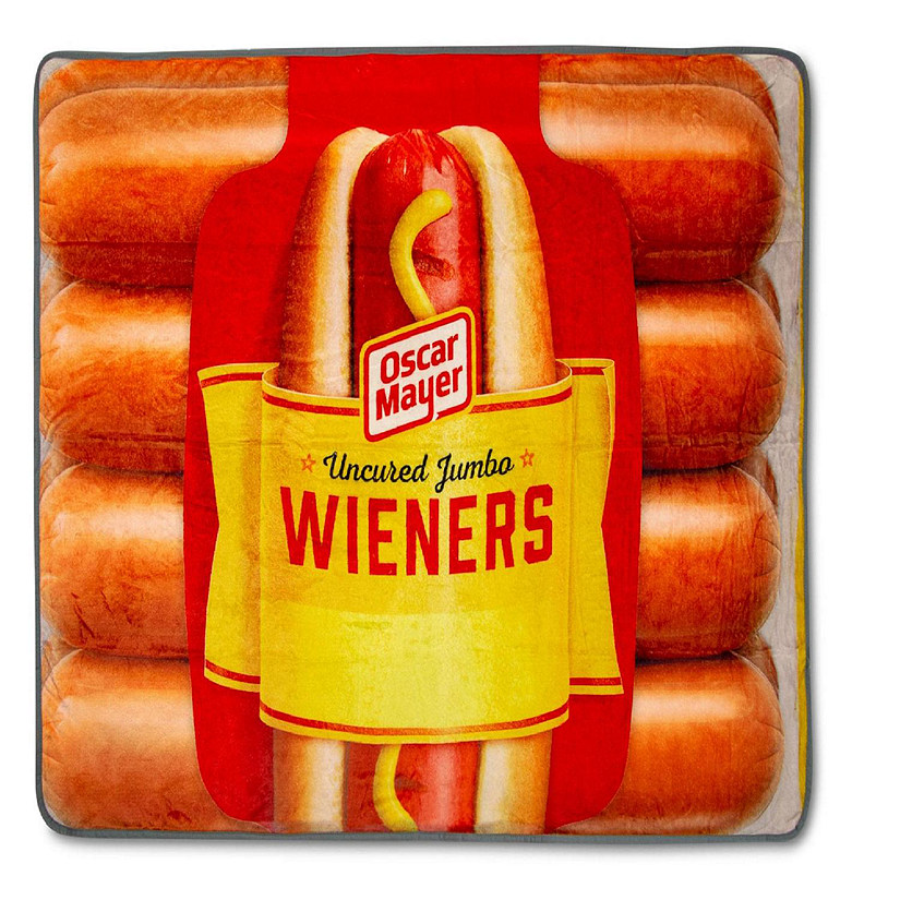 Oscar Mayer Jumbo Hot Dogs Fleece Throw Blanket  45 x 60 Inches Image