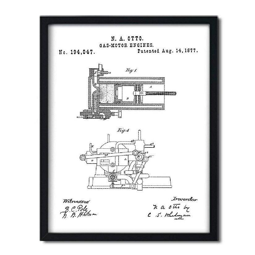 Otto 4-Cycle Engine 1877 1Pk 8.5x11in Image