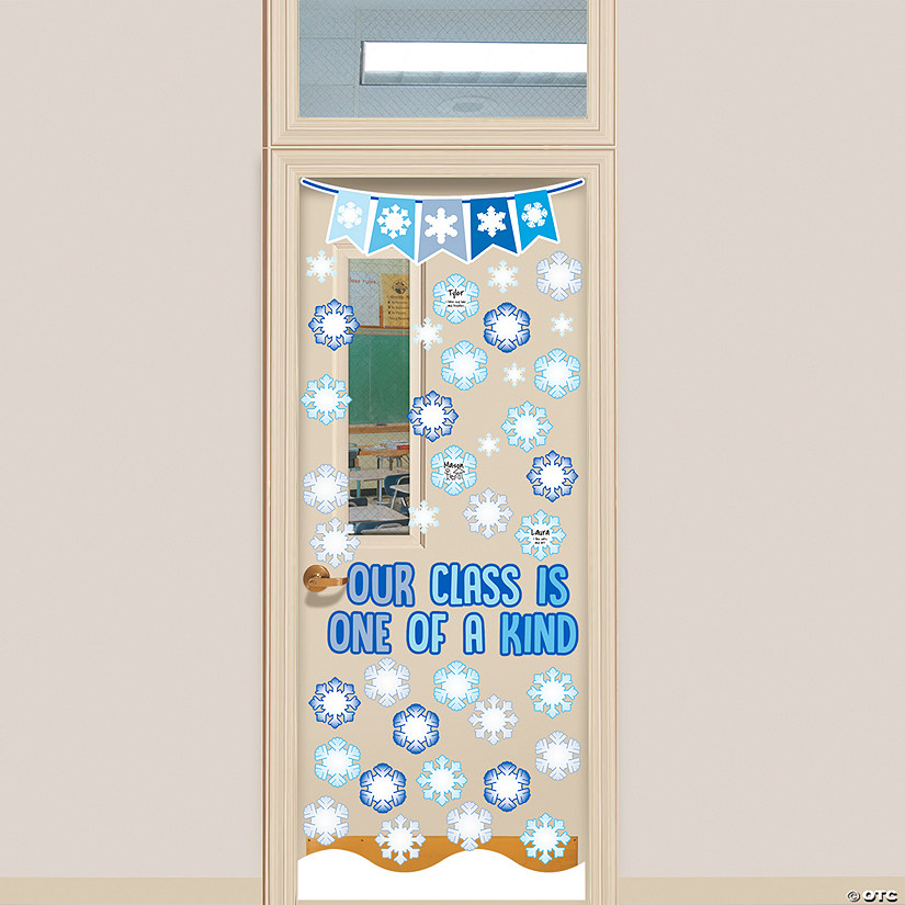 Our Class is One of a Kind Snowflake Door Decorating Kit - 59 Pc. Image