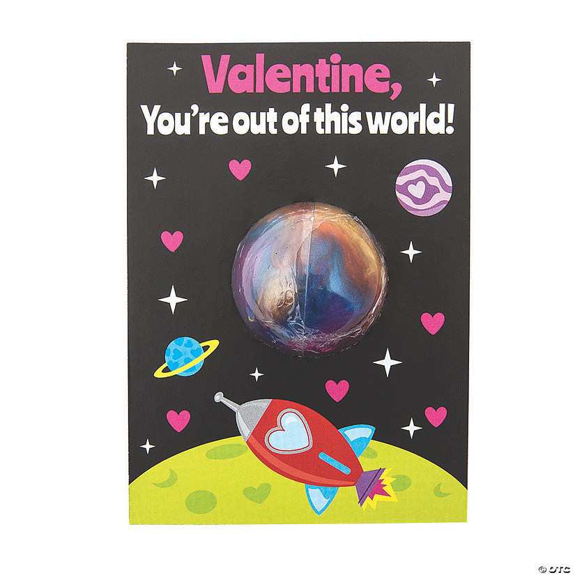 Out of This World Putty Valentine Exchanges with Card for 12 Image