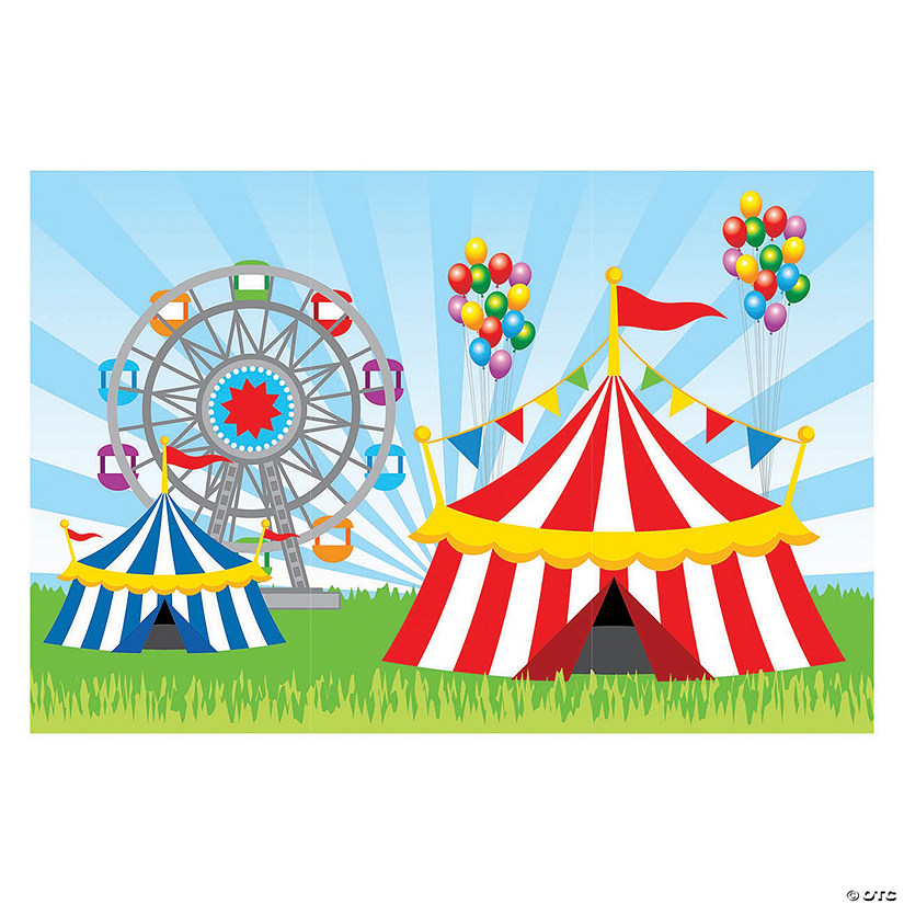 Outdoor Carnival Backdrop - 3 Pc. Image