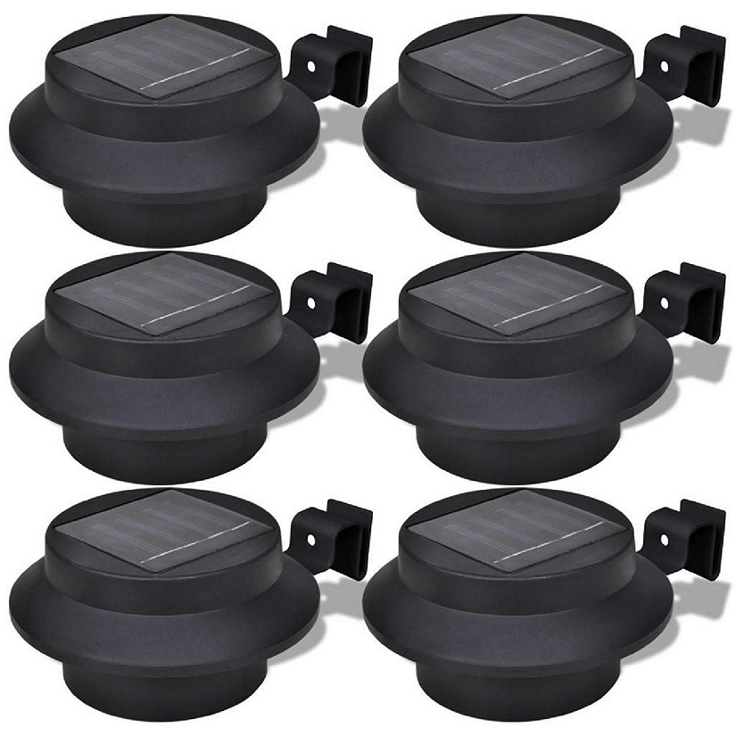 Outdoor Solar Lamp Set 6 pcs Fence Light Gutter Light Image