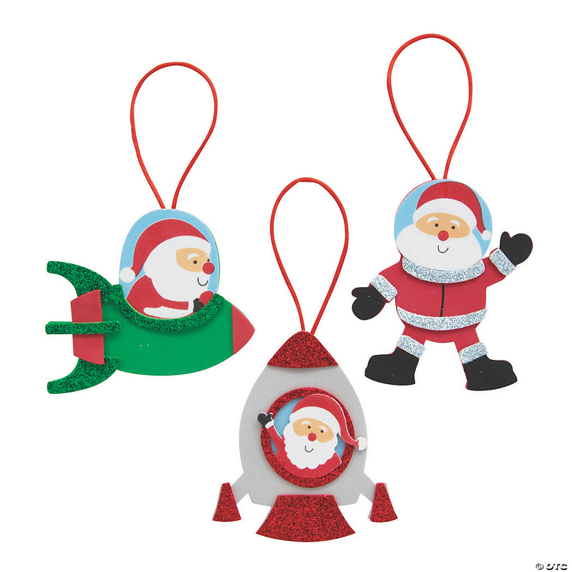 Outer Space Santa Ornament Craft Kit - Makes 12 Image