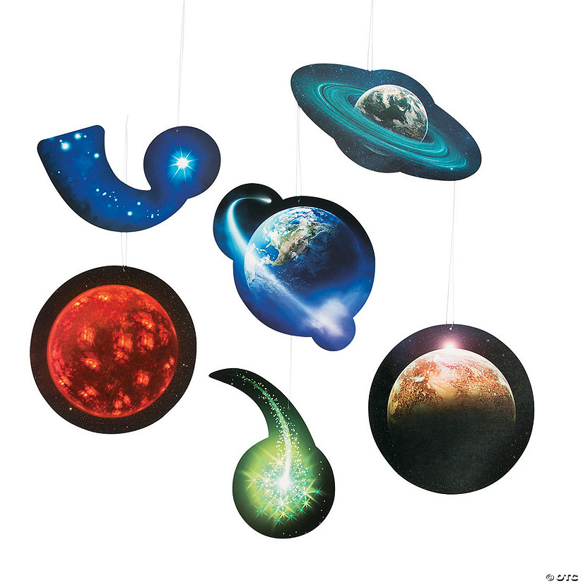Outer Space VBS Hanging Decor - 6 Pc. Image