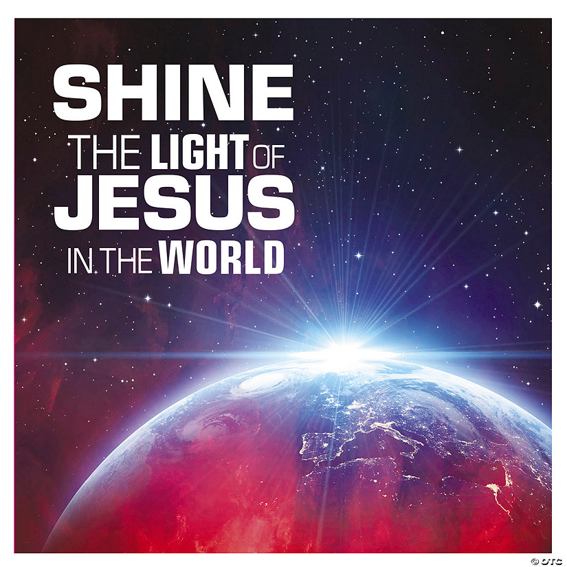 Outer Space VBS Shine with Jesus Backdrop Image