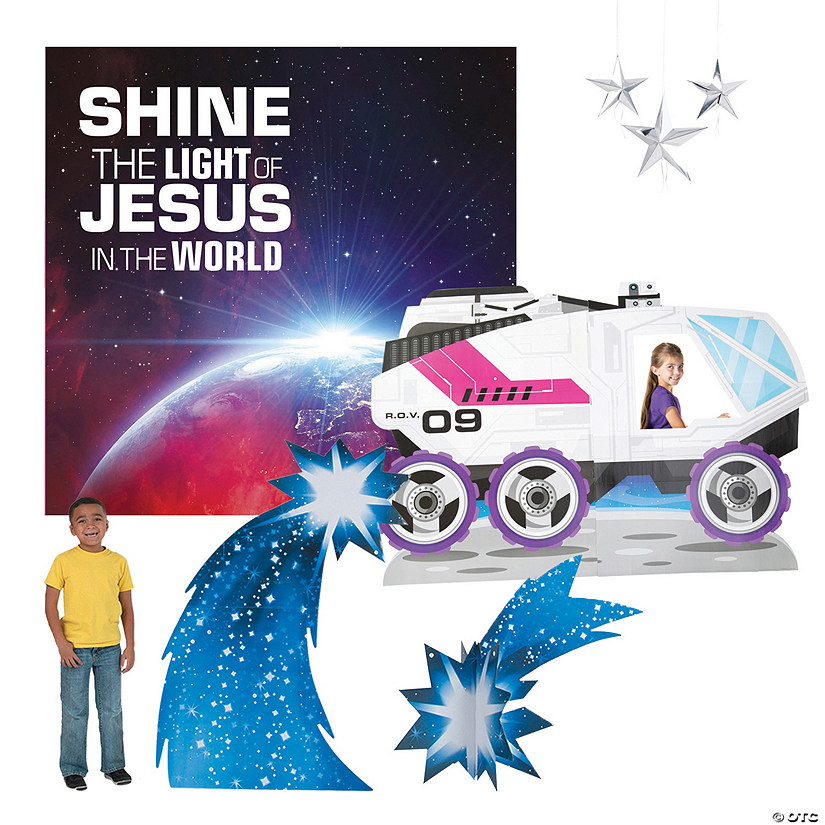 Outer Space VBS Shine with Jesus Decorating Kit - 7 Pc. Image