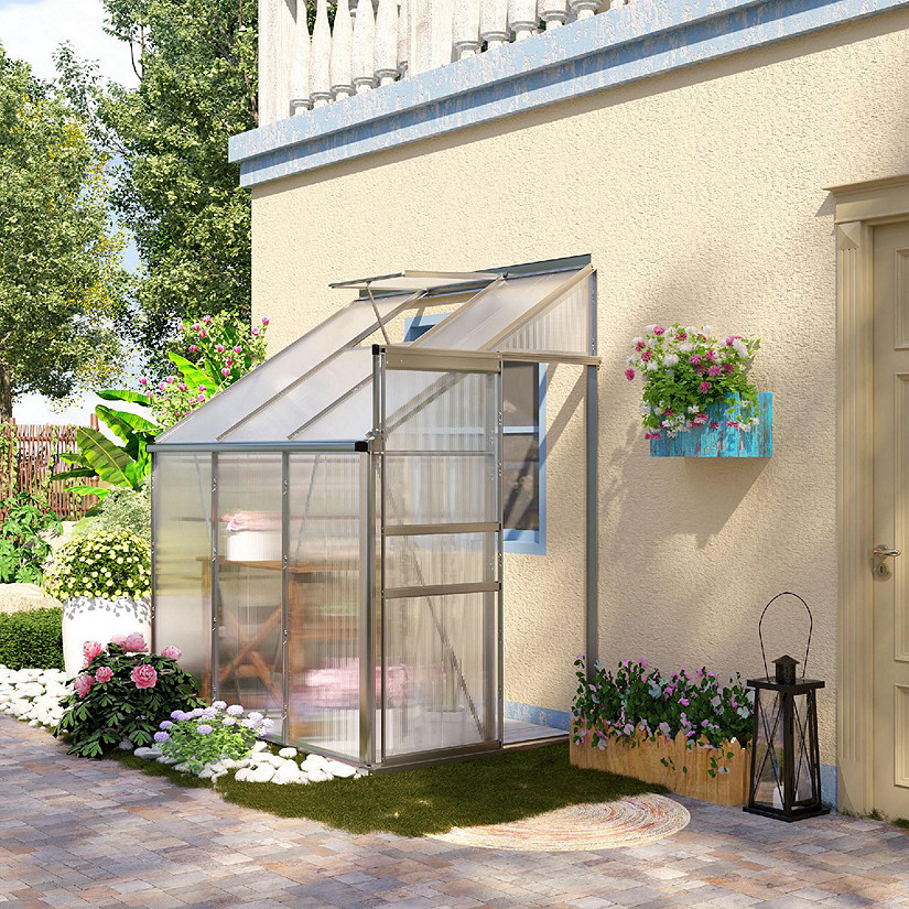 Outsunny 6' x 4' Walk-in Garden Polycarbonate Greenhouse Kit only $239.99: eDeal Info