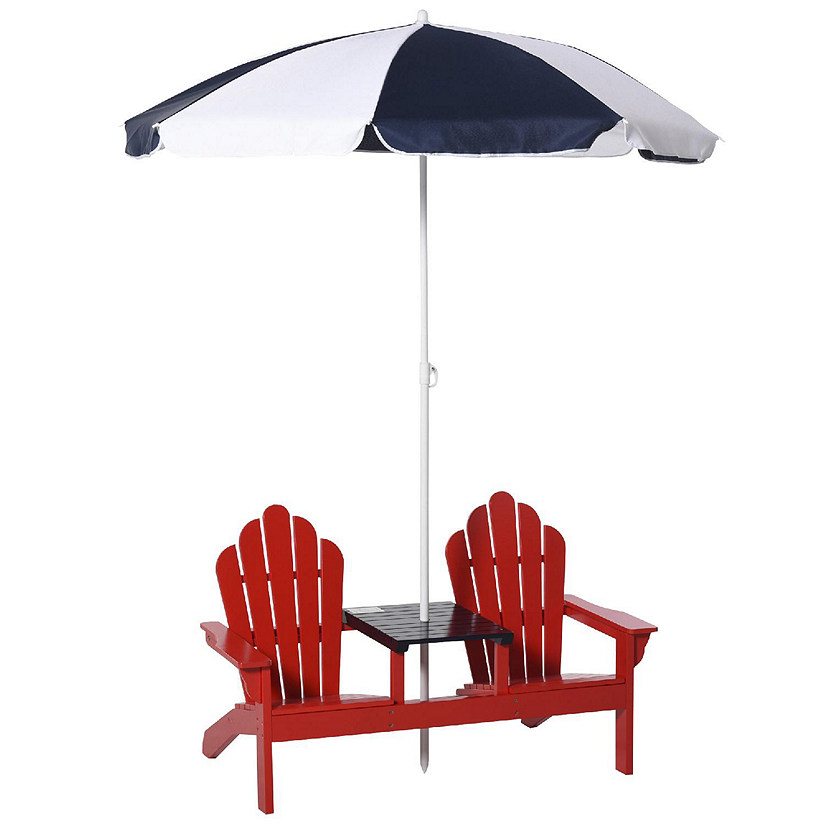 Outsunny Adirondack Kids Beach Chairs and Table set