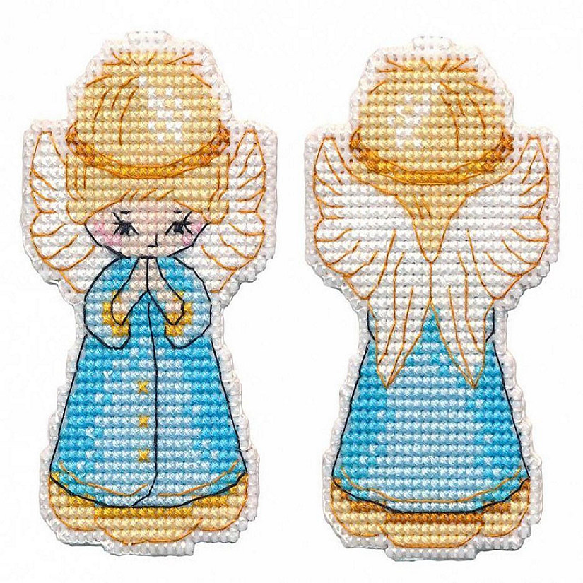 Oven - Christmas tree toy. Angel 1363 Plastic Canvas Counted Cross Stitch Kit Image