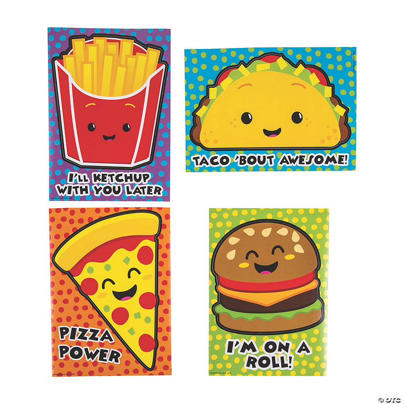 Oversized Funtastic Food Stickers - 12 Pc.