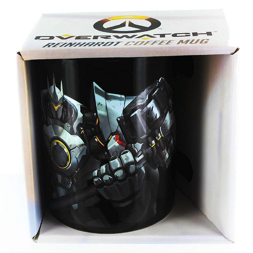 Overwatch Ceramic Coffee Mug with Reinhardt Battle Ready Image