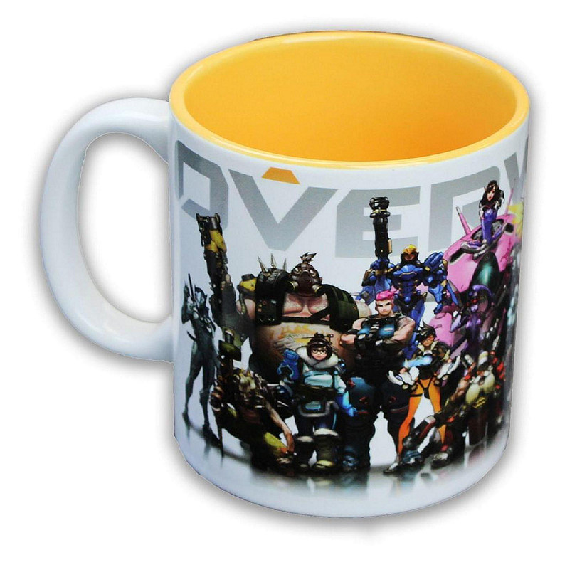 Overwatch Heroes/ Inside Color 12oz Coffee Mug Image