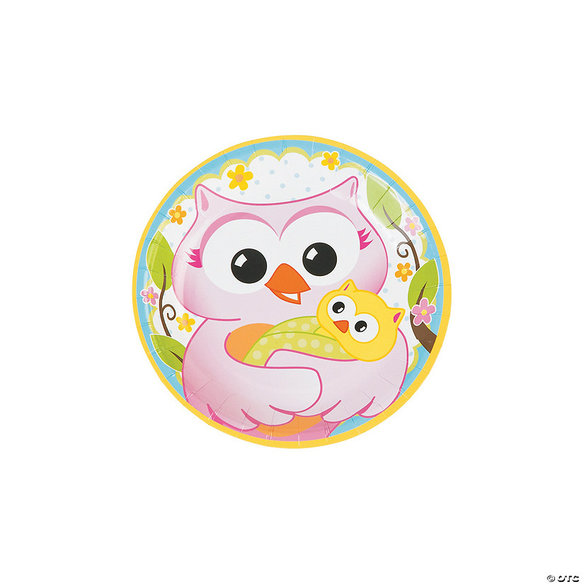 Owl Baby Shower Paper Dessert Plates Oriental Trading