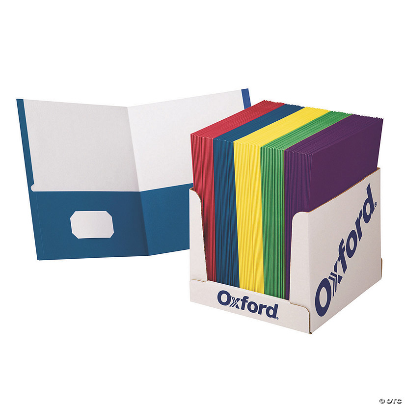 Oxford School Grade Twin Pocket Folder - Pack of 100 Image