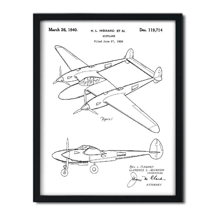 P-38 Lightning Aviation 1Pk 8.5x11in Image