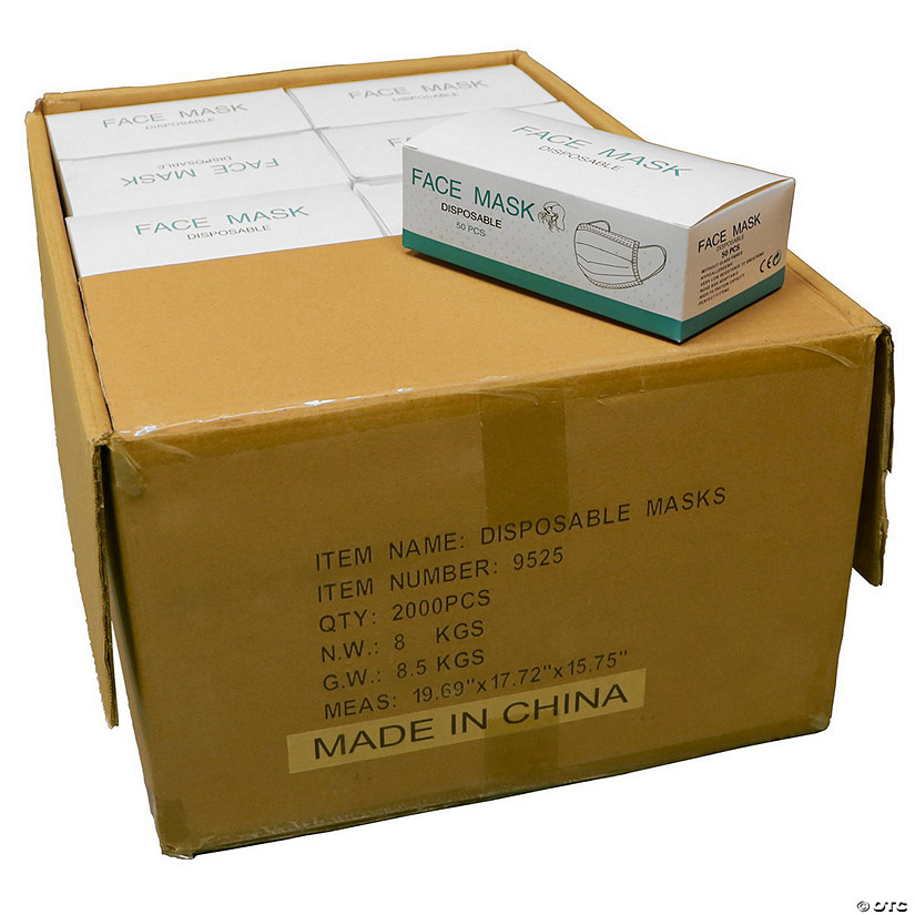 PA Essentials Face Mask Disposable - 2000pc Image