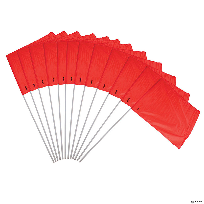 Pacific Play Tents 12 Piece Large Red Flag Set Image