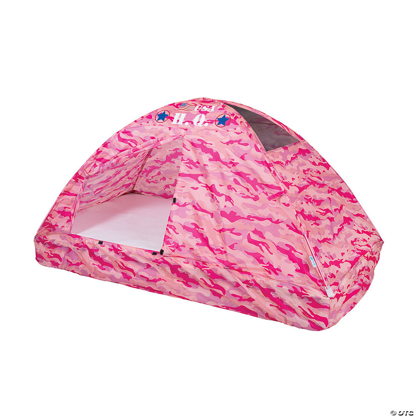 Pacific Play Tents Pink Camo Bed Tent - Twin Size Image