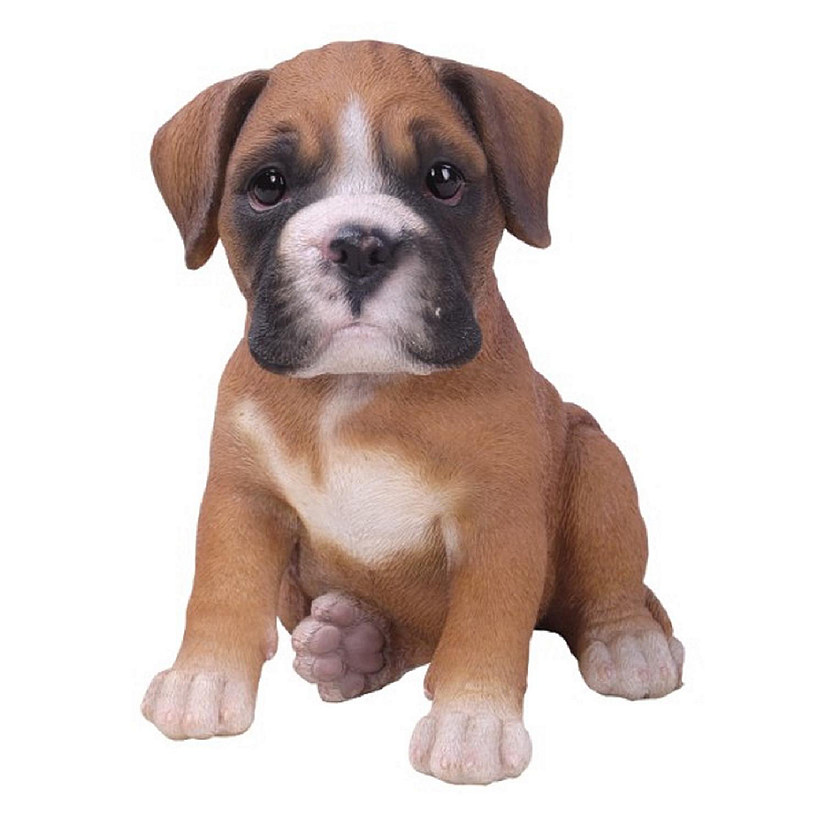 Pacific Trading Boxer Puppy Sitting Figurine 6.3 Inch Image