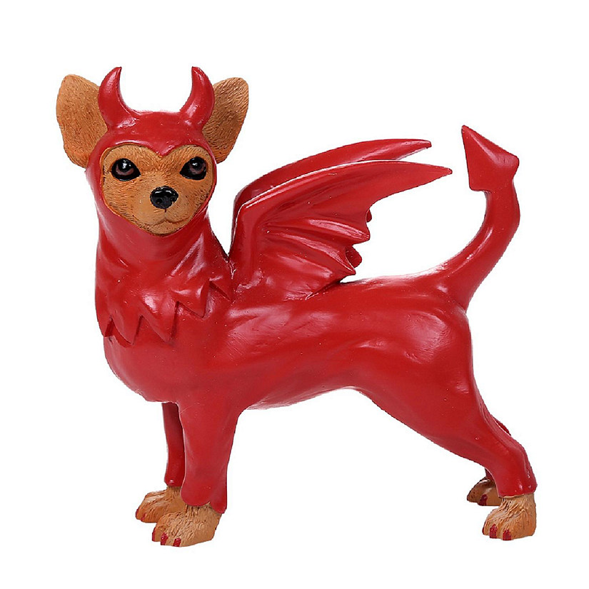 Pacific Trading Devil Chi Chi Chihuahua Figurine 4.7 Inch Multicolor Image