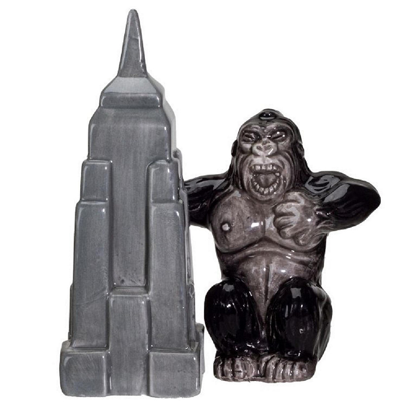Pacific Trading Empire State Building King Kong Salt and Pepper Shaker 4.25 Inch Image
