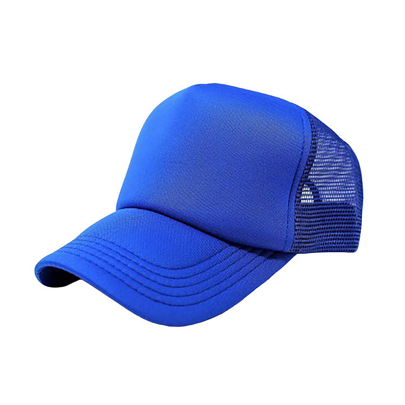 Pack of 3 Mechaly Trucker Hat Adjustable Cap (Blue) Image