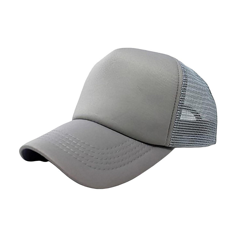 Pack of 3 Mechaly Trucker Hat Adjustable Cap (Grey) Image