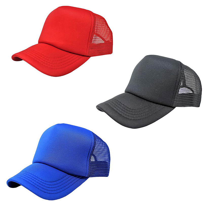 Pack of 3 Mechaly Trucker Hat Adjustable Cap (Mix) Image