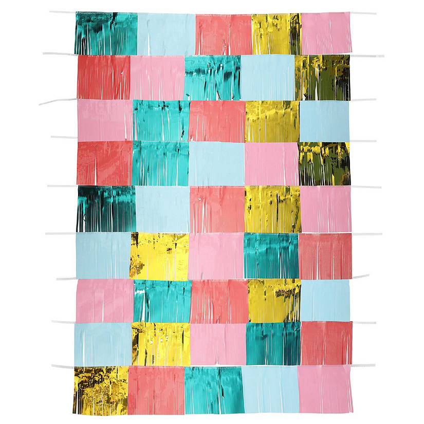 Packed Party Multicolor Fringe Banner Photo Wall Backdrop Image