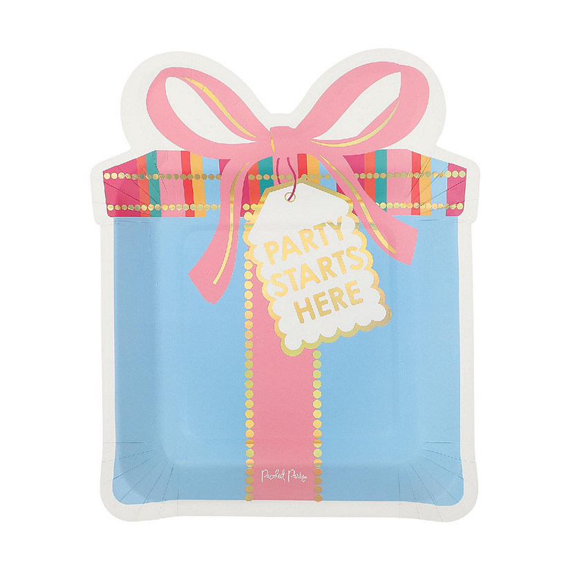Packed Party Presents 8-Count Paper Lunch Plate Set Image