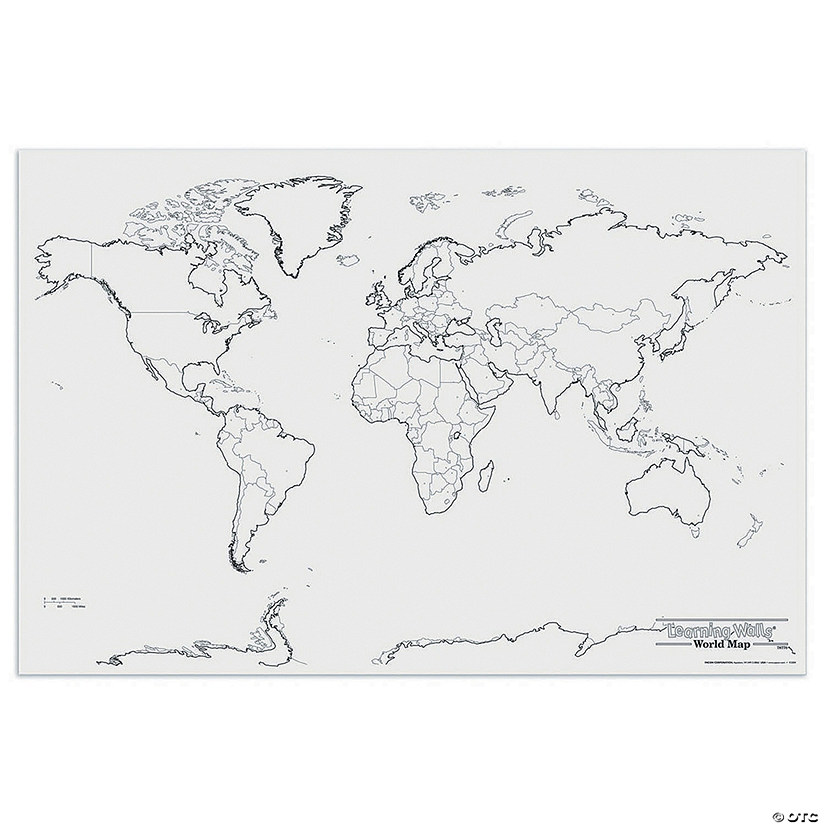 Pacon Giant World Map 48In X 72In Image