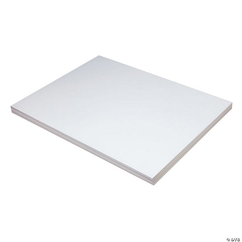Pacon Medium Weight Tagboard, White, 18" x 24", 100 Sheets Image