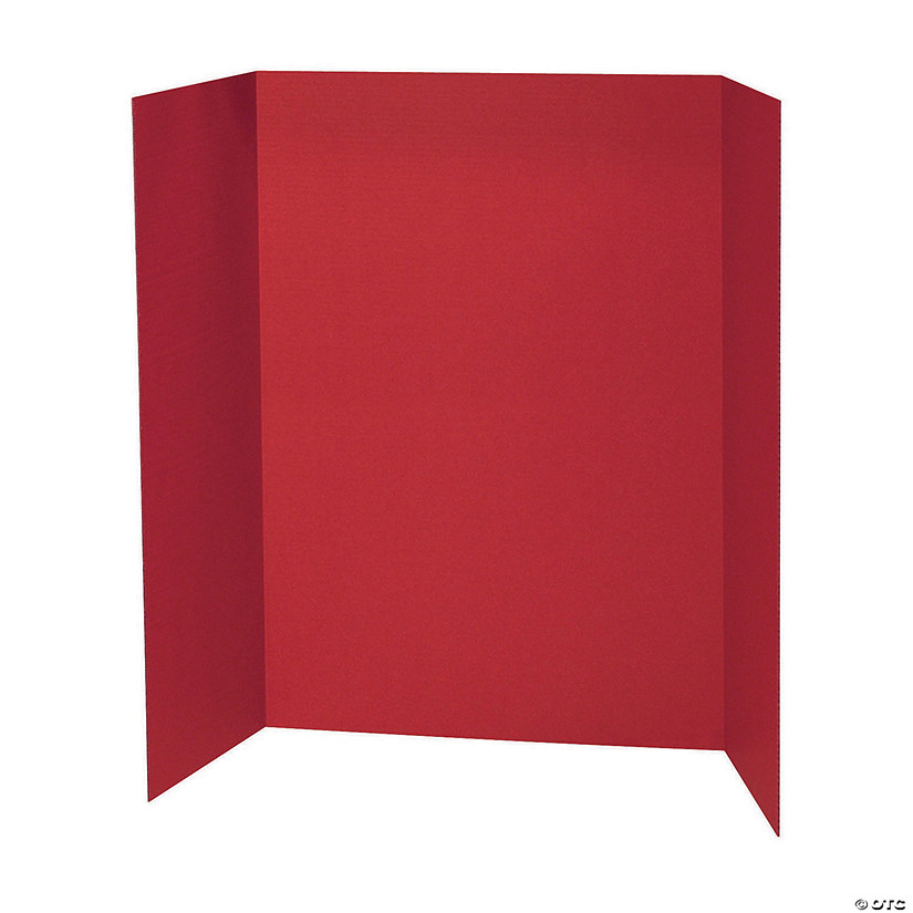 Pacon Presentation Board - Red, Single Wall, Qty 6 Image