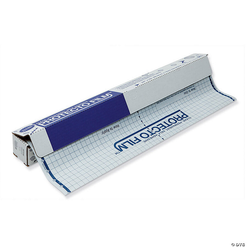 Pacon Protecto Film, Clear, Non-Glare Plastic, Dispenser Box Included, 24" x 33', 1 Roll Image