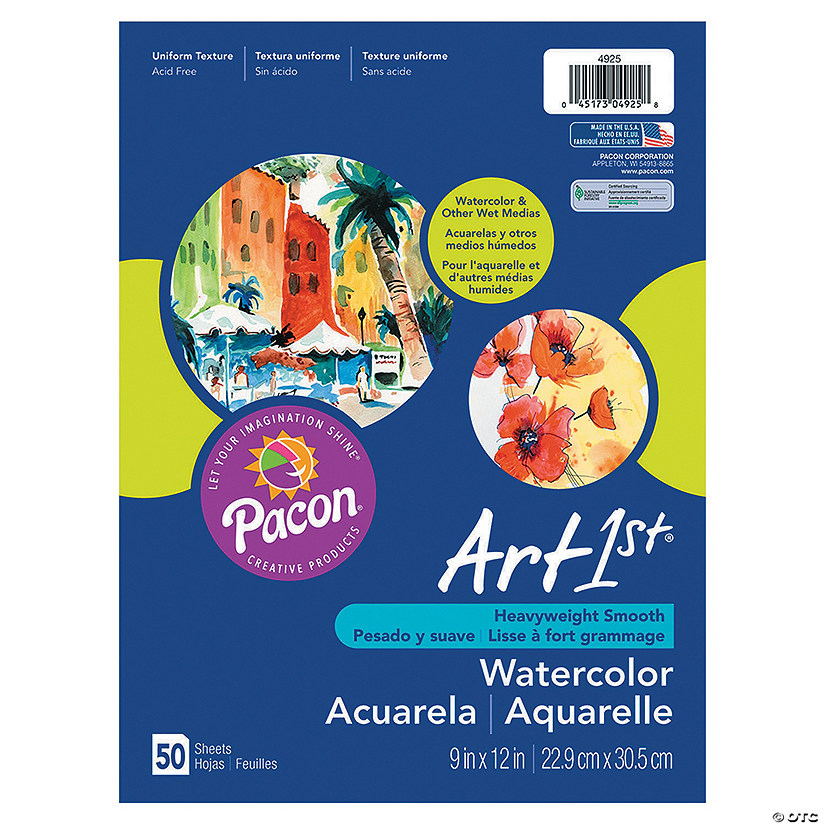 Pacon<sup>&#174;</sup> Watercolor Paper - 50 Pc. Image