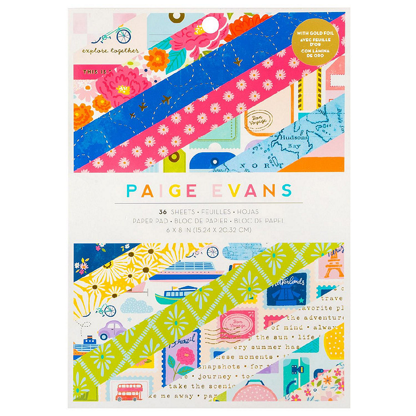 Paige Evans Adventurous Single-Sided Paper Pad 6"X8"-36 Sheets Image