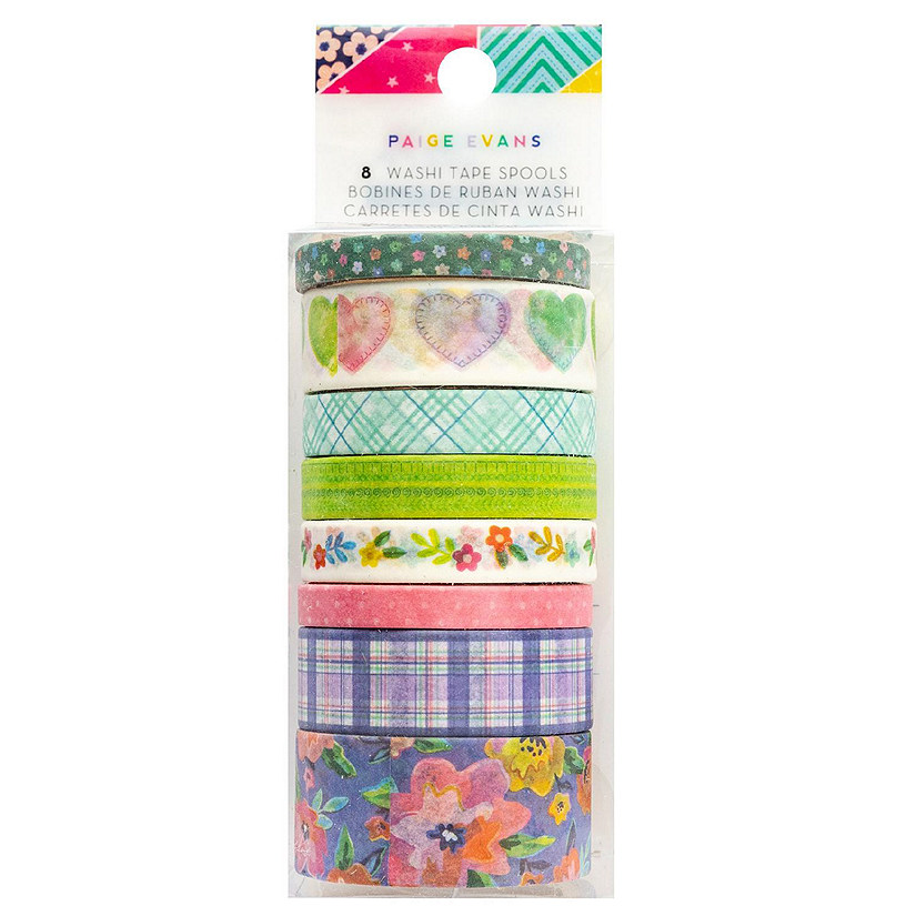 Paige Evans Blooming Wild Washi Tape-8/Pkg Image