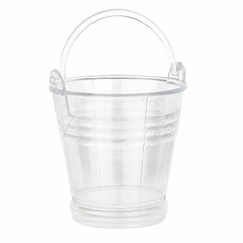Pail Shaped Acrylic Candy Boxes 24 Pack 2.16"X2.5" Image