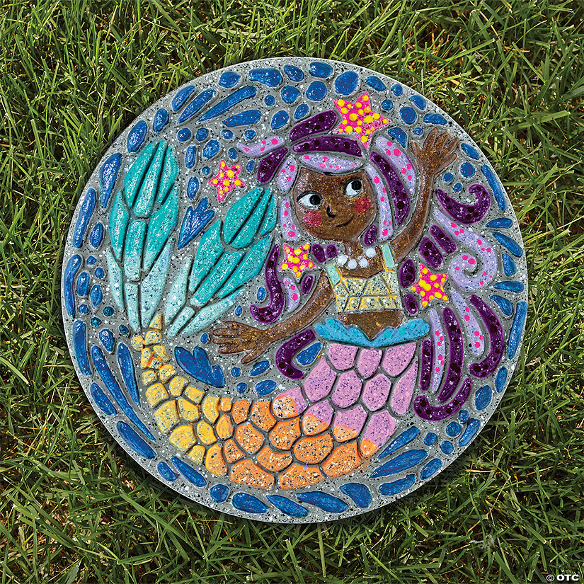 Paint Your Own Stepping Stone: Mermaid Image