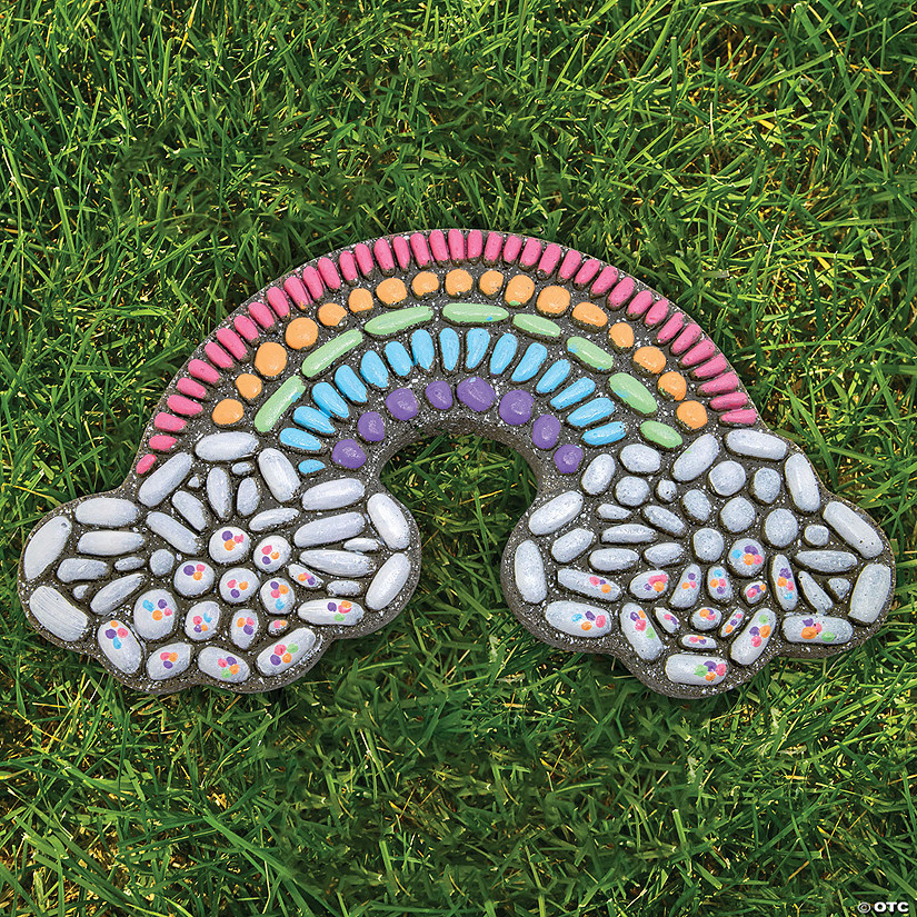 Paint Your Own Stepping Stone: Rainbow Image