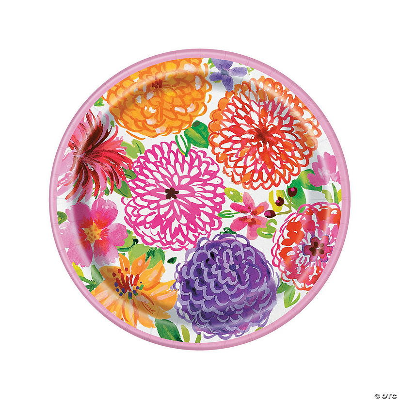 Painted Spring Floral Paper Dinner Plates Oriental Trading